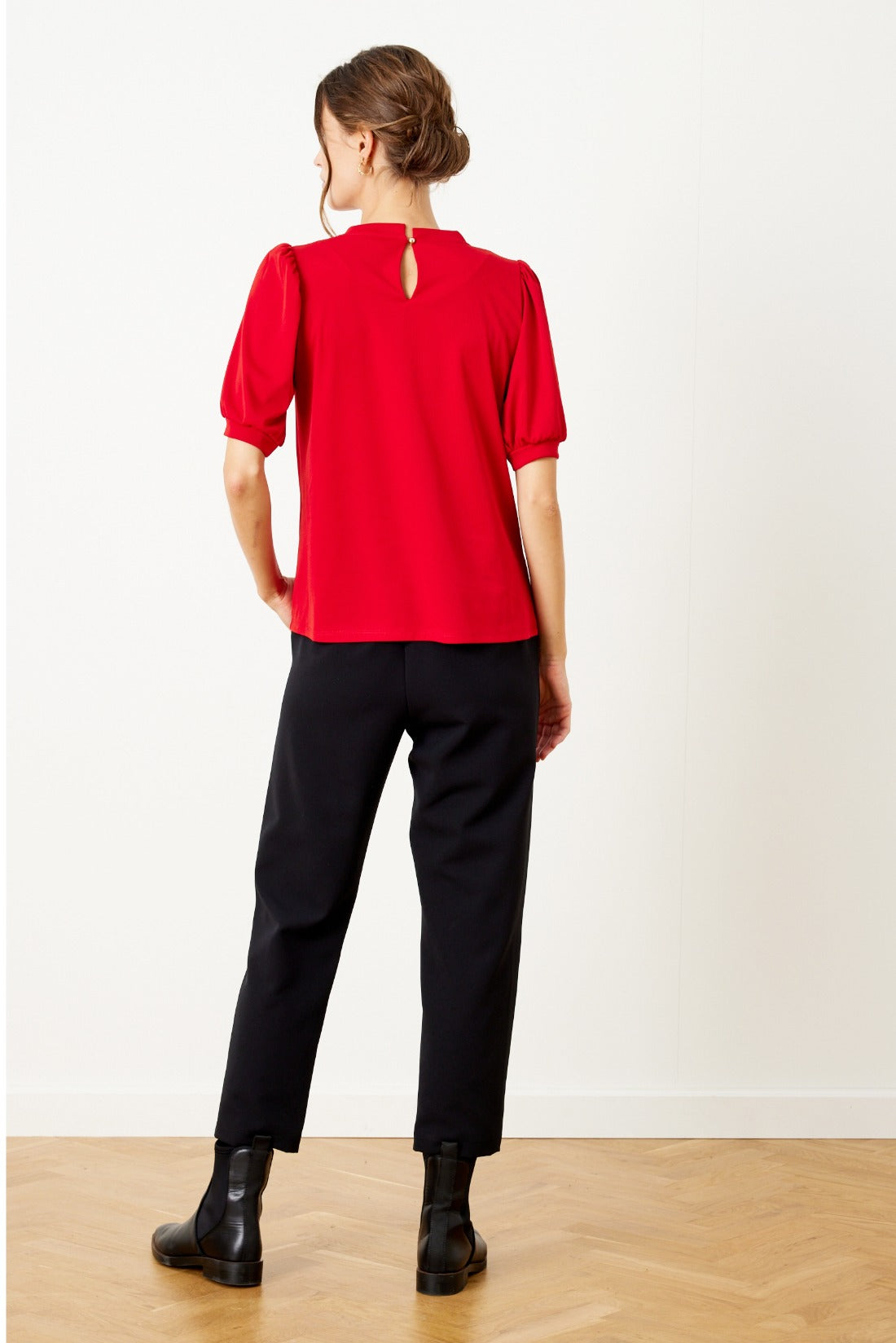 Grazia blouse, 1/2 sleeves, plain