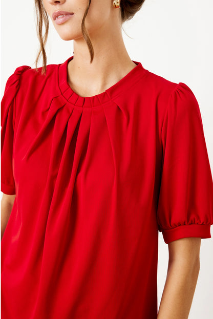 Grazia blouse, 1/2 sleeves, plain