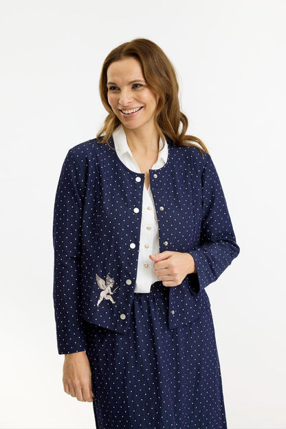 Donna jakke med broderi