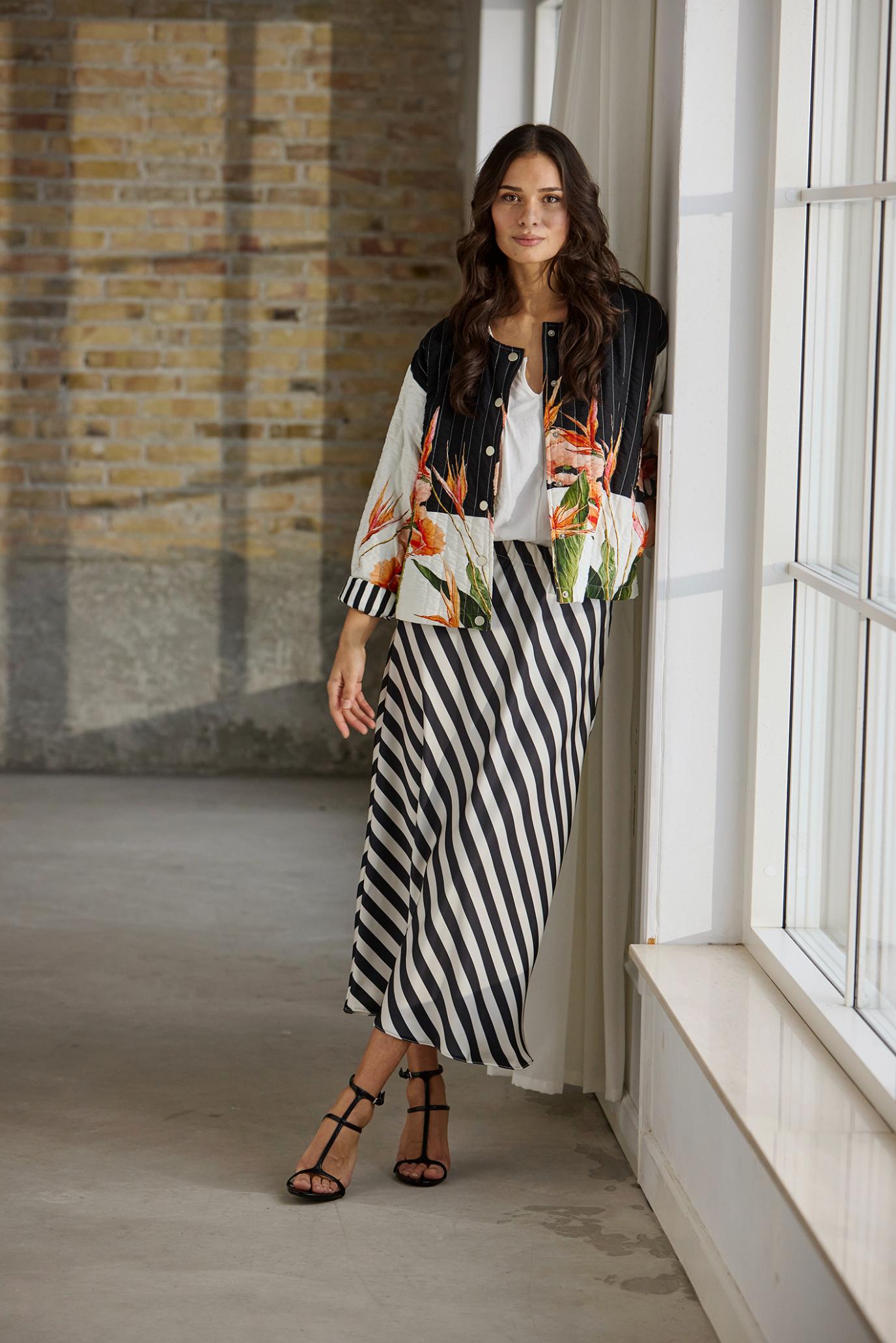 Estella striped skirt