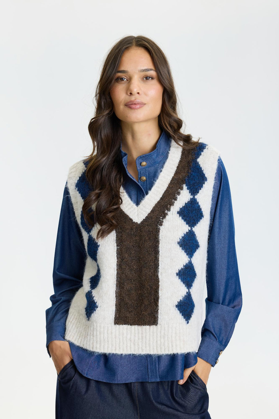 Lux knitted vest